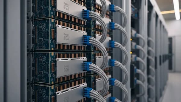 Nvidia logo with data center GPUs representing advanced AI chip shipments